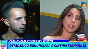 una guerra sin fin: matias defederico denunciara a cinthia fernandez
