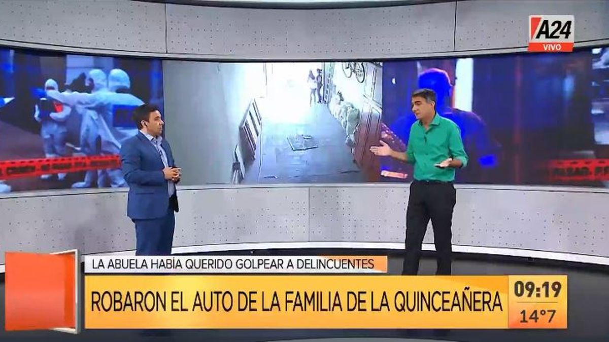Ezpeleta: así le roban por segunda vez a la familia de la quinceañera. (Captura de Tv)