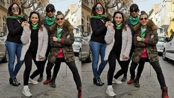 Actrices del colectivo viajaron a Chile y pidieron por el aborto legal