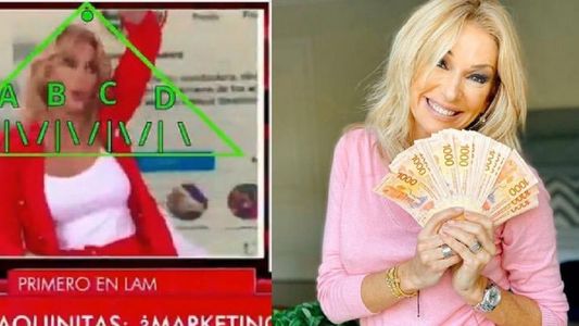 La confusa explicación de Yanina Latorre: quiso aclarar que no era una estafa y dibujó una pirámide con sus manos