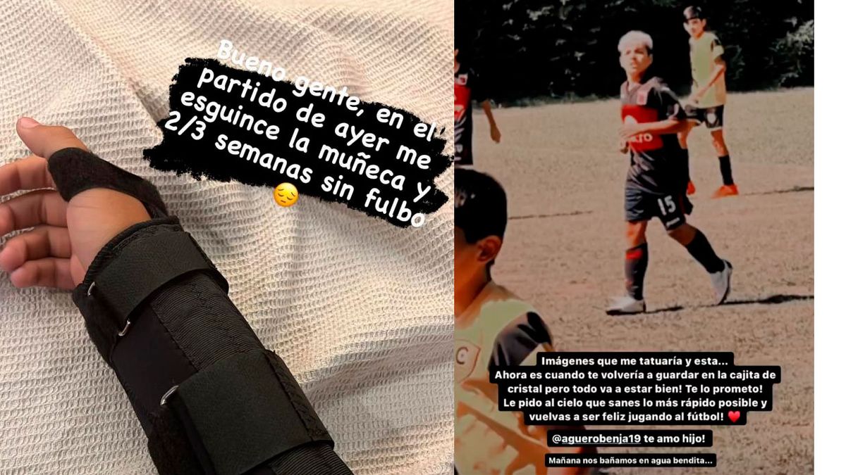 Benjamín Agüero y su lesión