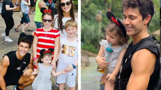 Las vacaciones soñadas de Mariano Martínez en Disney en familia
