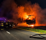 Un camionero murió tras un choque y un incendio en el puente Zárate-Brazo Largo