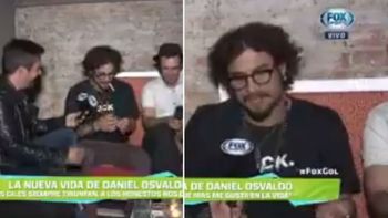 Daniel Osvaldo reapareció y se prendió un cigarrillo en medio de una nota