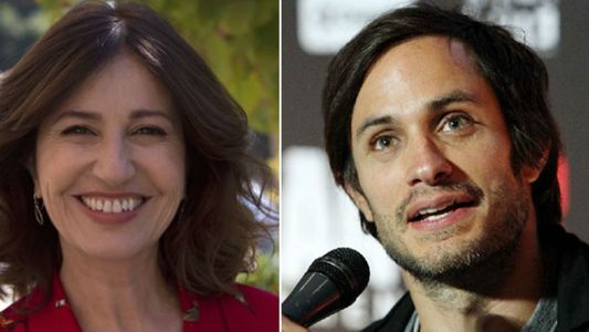 Mercedes Morán y Gael García Bernal a punto de finalizar el rodaje de Neruda