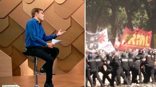 Sebastián Domenech: Estaba escondido en el móvil y lo rodearon para buscarme, querían seguirla