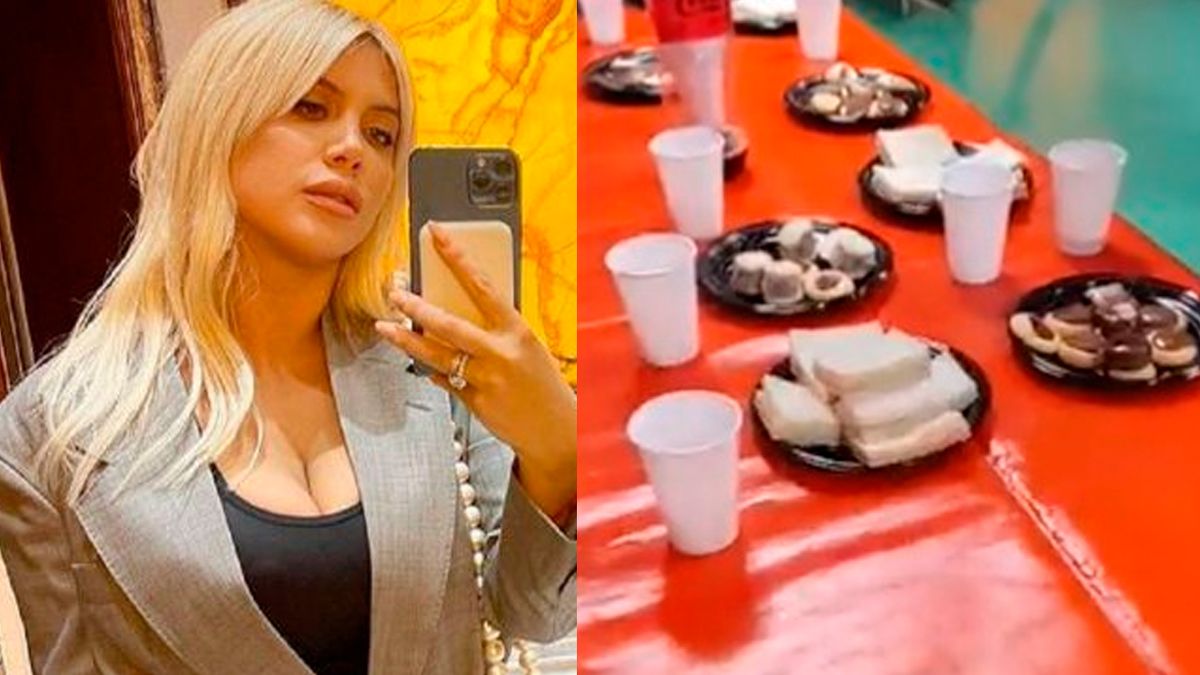 El catering low cost que ofreció Wanda Nara en la apertura de su local.
