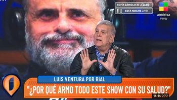dura definicion de luis ventura sobre la salud de jorge rial: el show del infarto