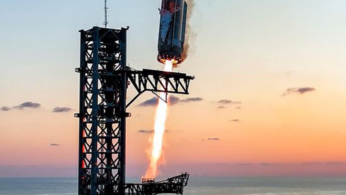SpaceX lanzó el nuevo Starship en una prueba clave para la NASA. Foto:: Space X.