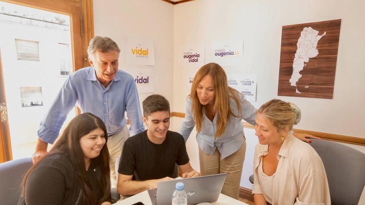 Mauricio Macri y María Eugenia Vidal en su último encuentro (Foto: archivo).
