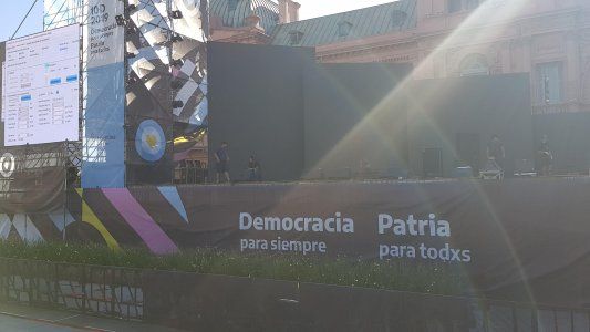 Todo listo en Casa Rosada para recibir al presidente Alberto Fernández y a Cristina