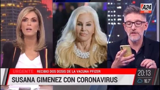 Susana Giménez habló con Luis Novaresio: El dolor de cuerpo es horrible