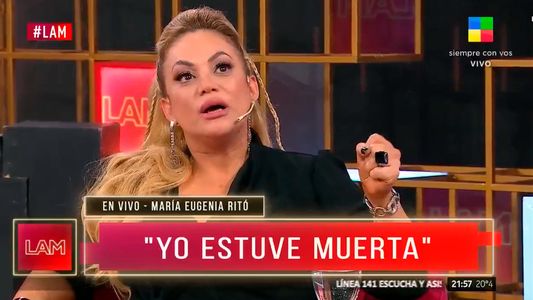 El estremecedor relato de María Eugenia Ritó sobre su pasado con las drogas: Estuve muerta