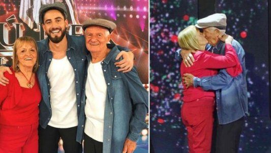 Nico Occhiato mostró emocionado el detrás de escena del beso de sus abuelos