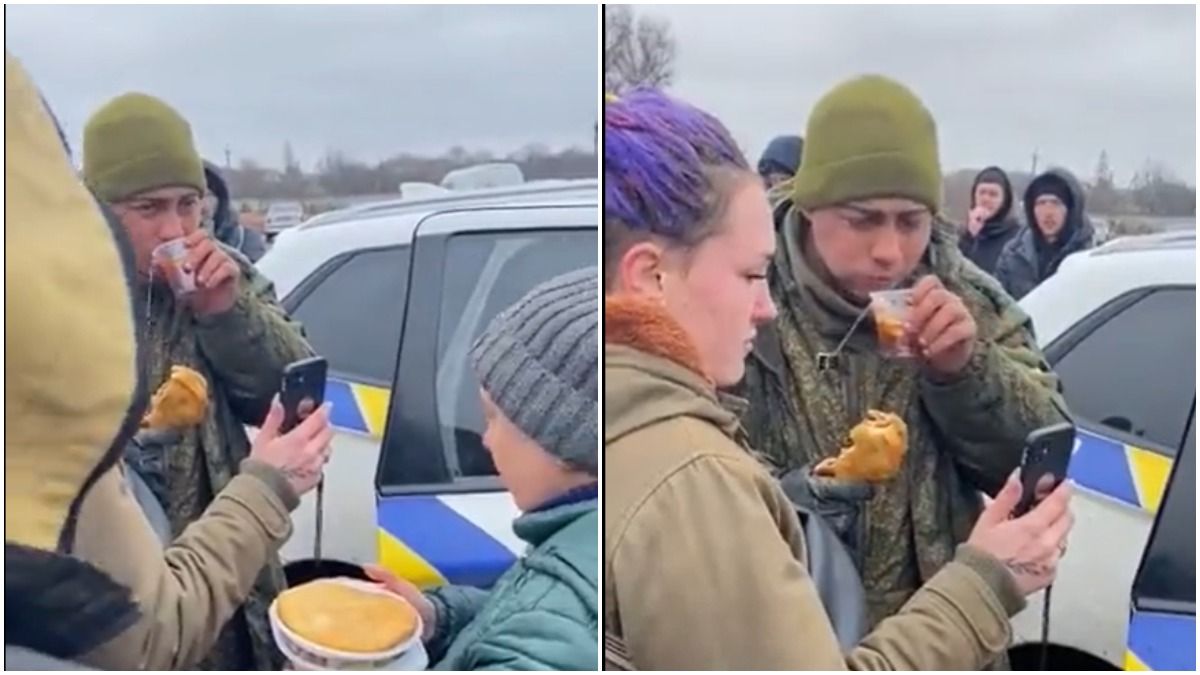 Un soldado ruso fue asistido por una familia de ucranianos que le dieron de comer y le prestaron el celular para llamar a su mamá