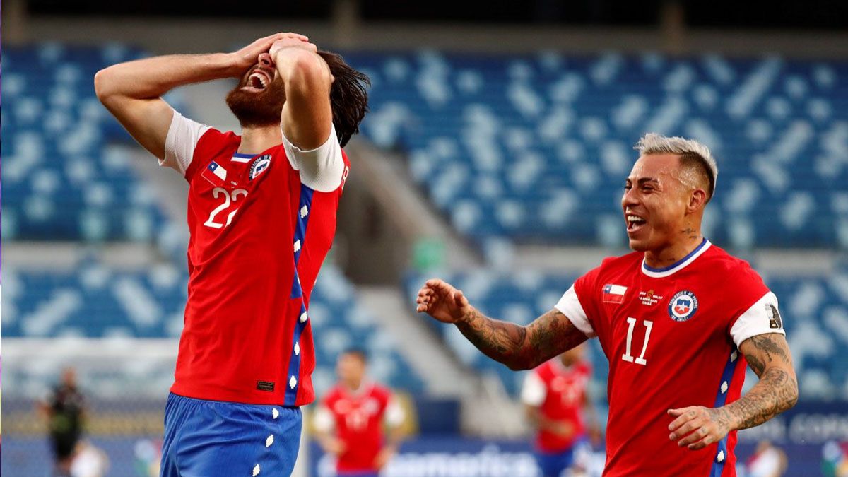 Ben Brereton marcó su primer gol en la Selección Chilena.