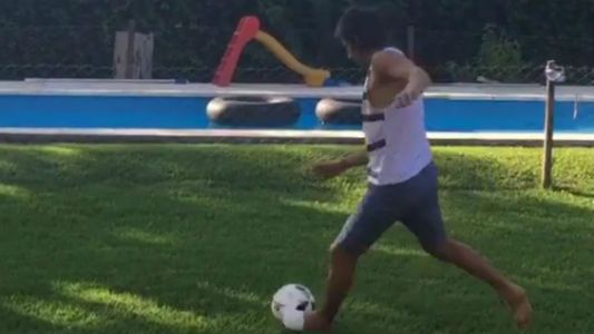 Patricio Toranzo volvió a patear una pelota después del grave accidente