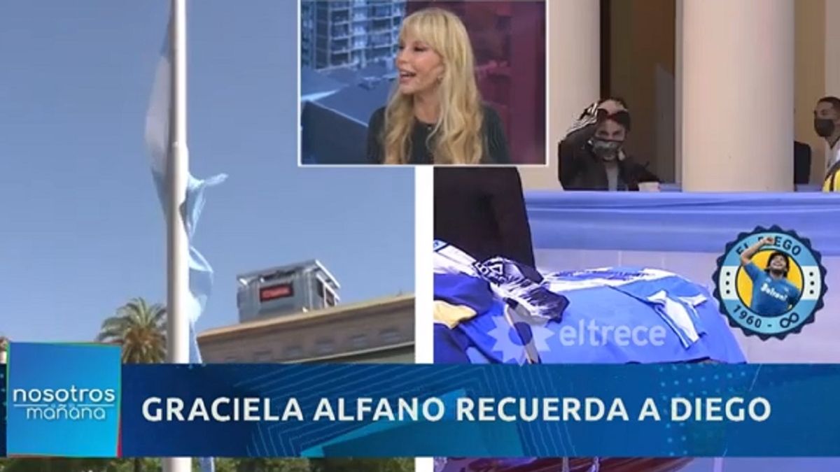 -Graciela Alfano- Diego Maradona-