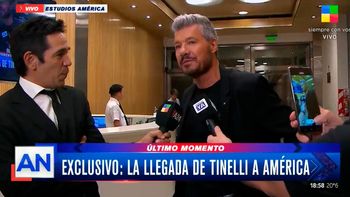 Así fue la llegada de Marcelo Tinelli a América TV: todas las fotos