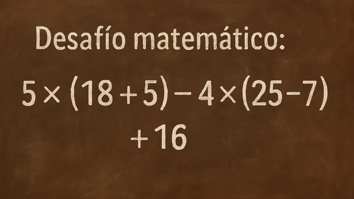 La regla esencial para resolver este desafío matemático es conocido como PEMDAS (por sus siglas en inglés) o jerarquía de operaciones.