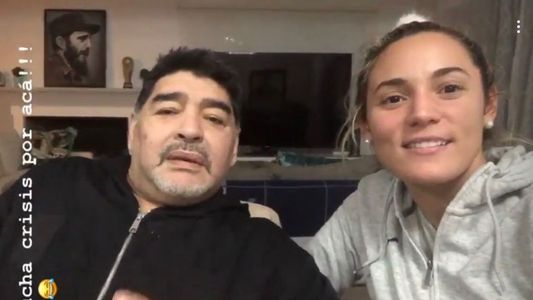 Diego Maradona y Rocío Oliva se ríen de los rumores de crisis: ¡Mirá el video!