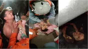 Milagro entre los escombros en Venezuela: así fue el dramático rescate de un bebé de 18 días