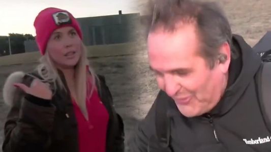 Wanda Nara auxilió a un periodista que se descompensó en vivo mientras esperaba para hacerle una nota
