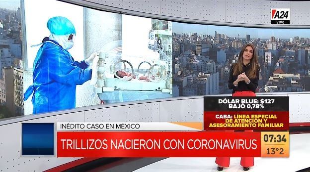 Caso inédito: nacieron trillizos con coronavirus en México