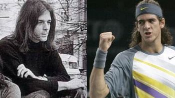 El increíble parecido de Juan Martín Del Potro a un músico de rock