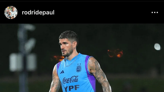 El posteo de Rodrigo De Paul a horas del debut de la Selección Argentina en el Mundial Qatar 2022