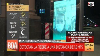 Cámaras termosensoras alertan sobre el correcto uso de tapabocas