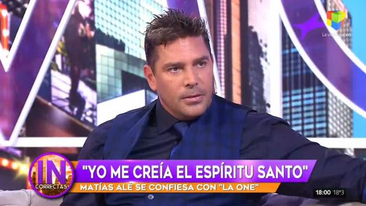 Matías Alé recordó su brote psicótico: En ese momento me creía que era el espíritu santo