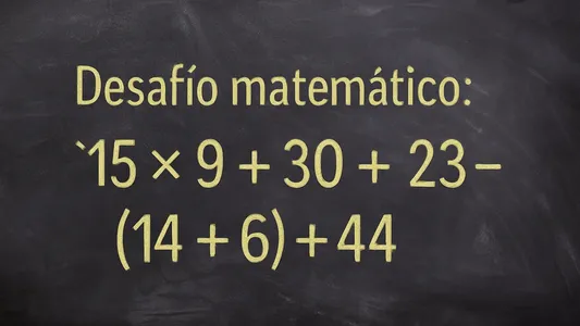 Desafío matemático: ¿en cuánto tiempo lo podés resolver?