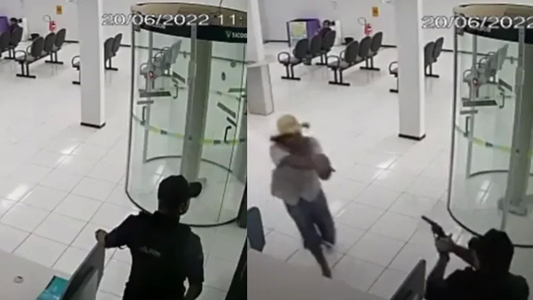 Entro a robar a un banco, pero un guardia lo sorprendió y murió desangrado