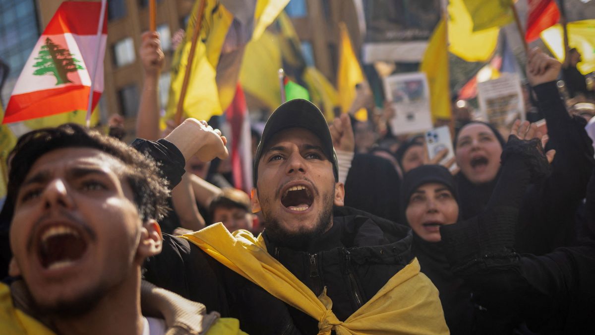 Manifestación a favor de Hezbollah en El Líbano. (Foto: Reuters)
