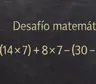 Desafío matemático: ¿en cuánto tiempo lo resolvés?