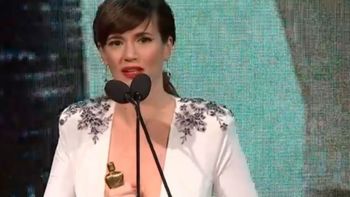 Griselda Siciliani se quebró al recibir el premio como mejor actriz protagónica