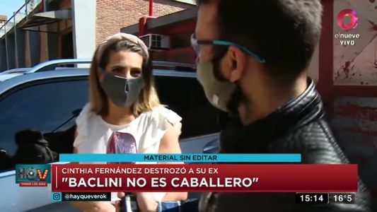 Cinthia Fernández acusó a Agustina Agazzani de sacarle plata a Martín Baclini