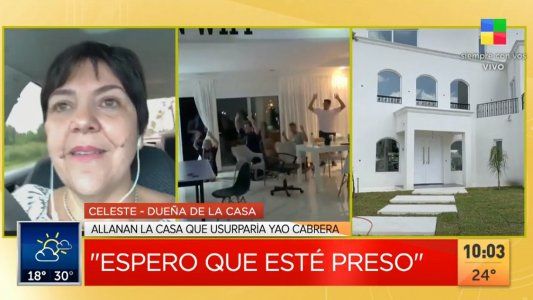 Habló la dueña de la casa que habita Yao Cabrera: Debe más de un millón, ya se le venció el contrato