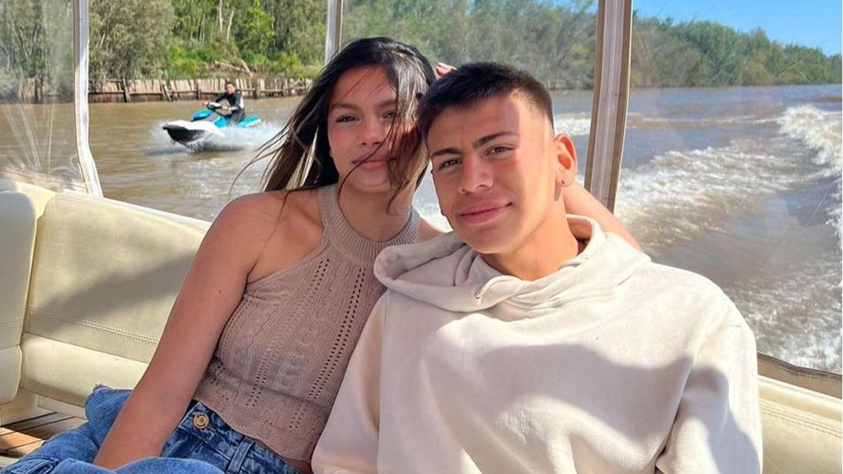 Claudio Diablito Echeverri y su novia Melissa Fernández
