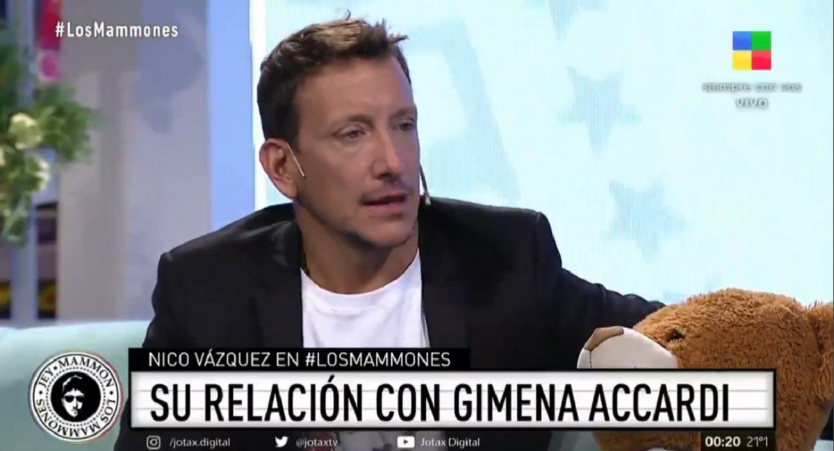 Nico Vázquez y la emoción al hablar de Gimena Accardi
