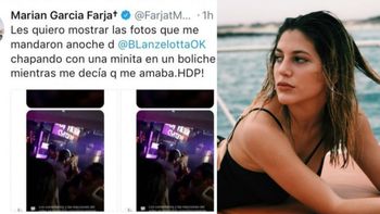 La furia de Marian Farjat por una foto que le llegó de Brian: Dejen de tirarnos mierda