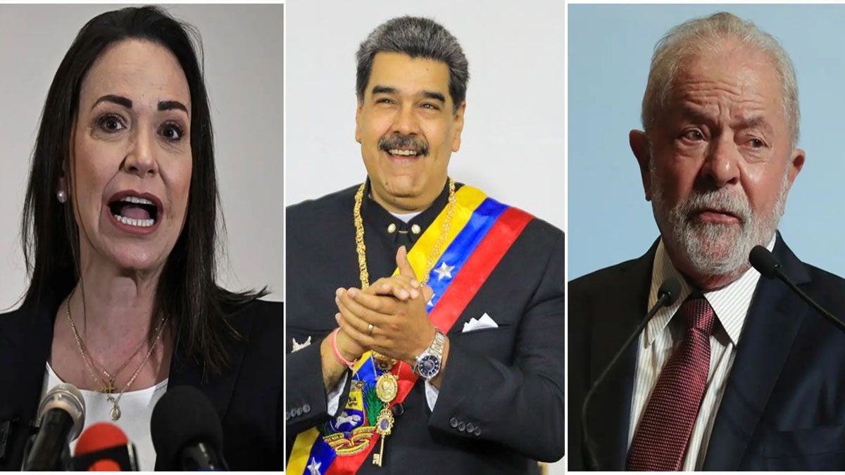 Corina Machado teme por su vida mientras Machado resiste hasta los pedidos desde Brasil. (foto: A24.com)