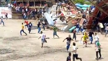 Tragedia en Colombia: se desplomó una plaza de toros y varios espectadores murieron aplastados