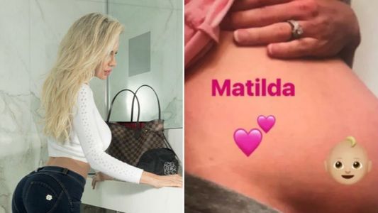 Luciana Salazar mostró la panza de la madre subrogante de su hija