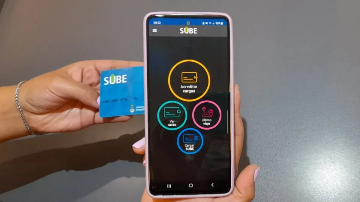 Tarjeta SUBE: cómo cargar saldo desde el celular con la app SUBE