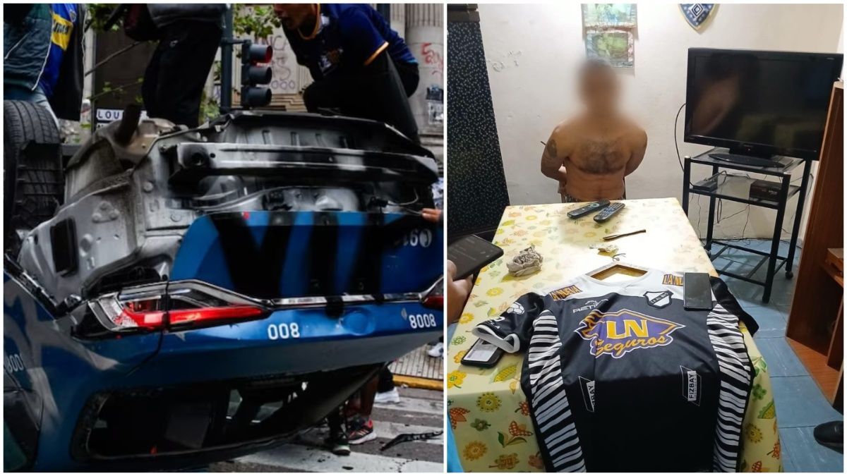 La Policía detuvo a uno de los responsables de incendiar un patrullero frente al Congreso.