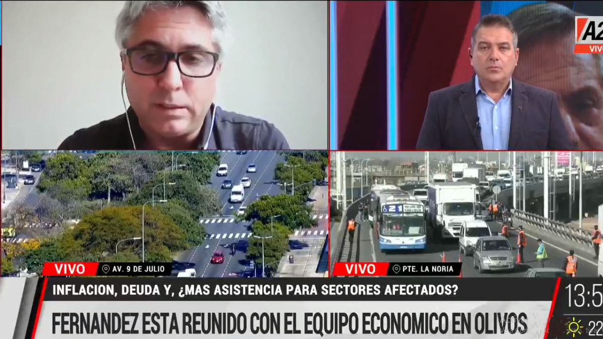 El presidente Fernández analizó con el gabinete económico que medidas se pueden tomar para ayudar en esta etapa de confinamiento a los sectores más afectados (Foto: Captura de TV)