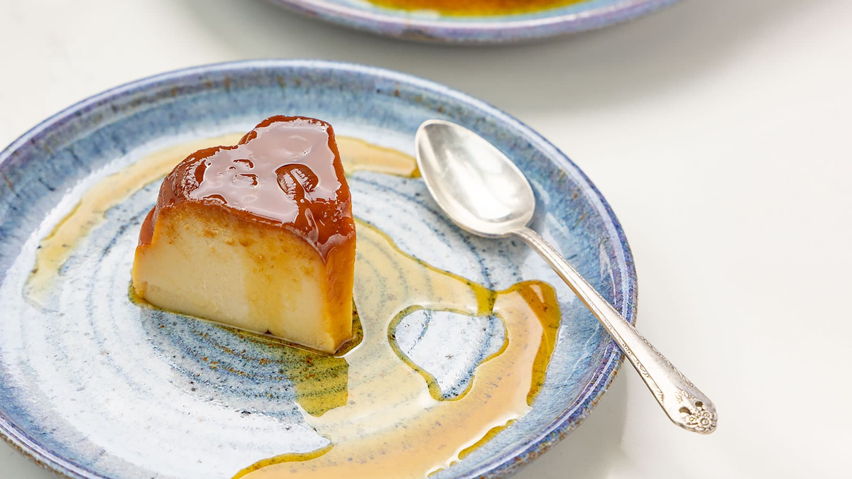 FLAN CON CAFÉ receta casera: poste clásico y MUY SABROSO