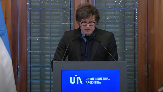 En la UIA, Milei criticó la política de subsidios y aranceles: Para proteger a la industria, se le robó al campo